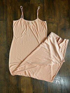 SKIMS Soft lounge long dress in light peach